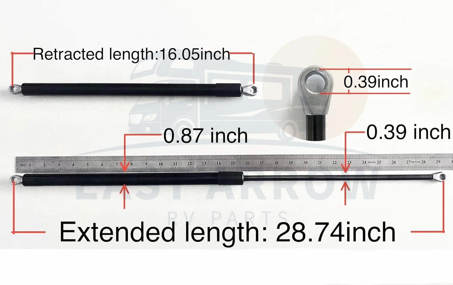 Dometic 9100 9200 Power Patio RV Awning Arm Gas Strut Shock