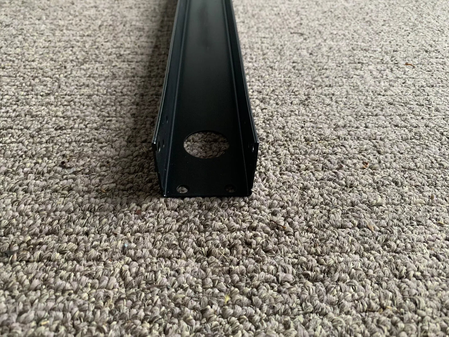 DOMETIC 9100/9200 POWER RV AWNING BACK CHANNEL 65.5/8 INCH BLACK OEM W/FASTENERS