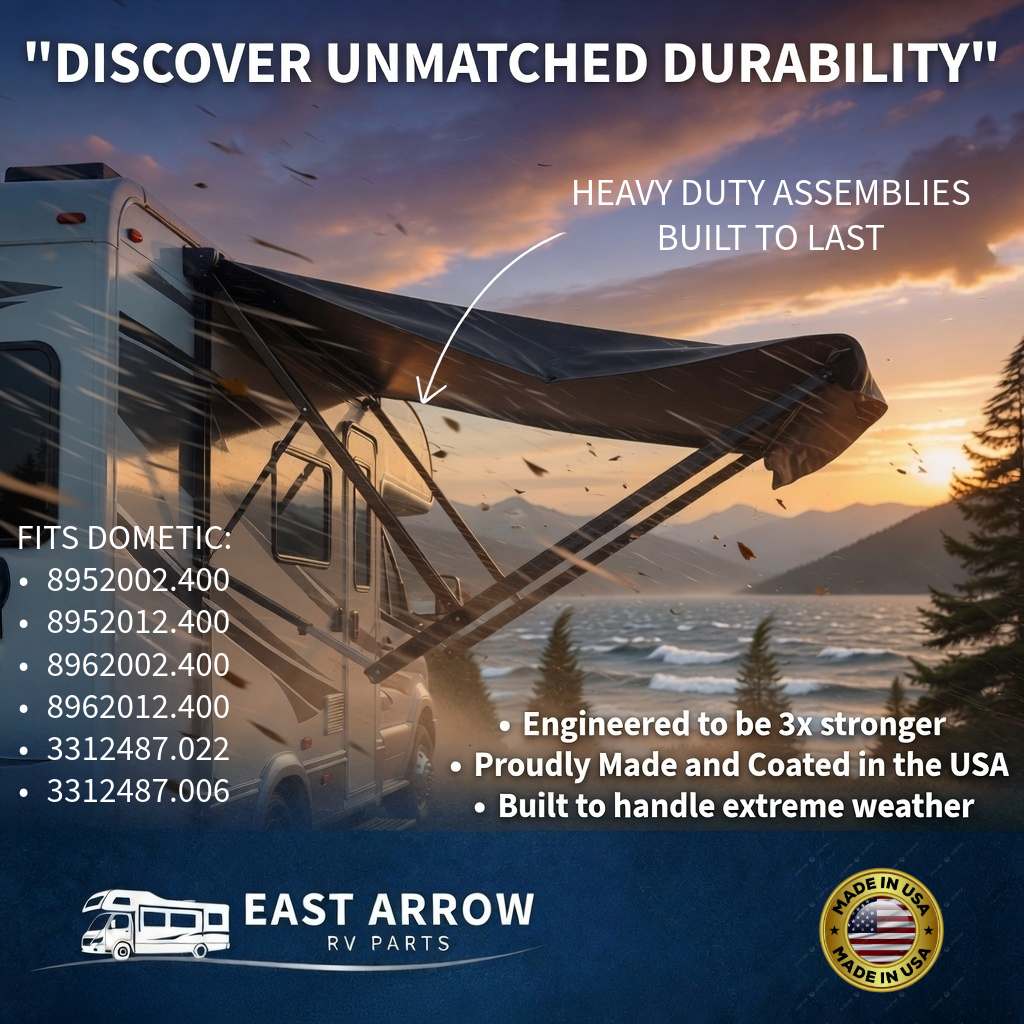 HEAVY DUTY DOMETIC STYLE 9100 / 9200 POWER RV PATIO AWNING ASSEMBLY