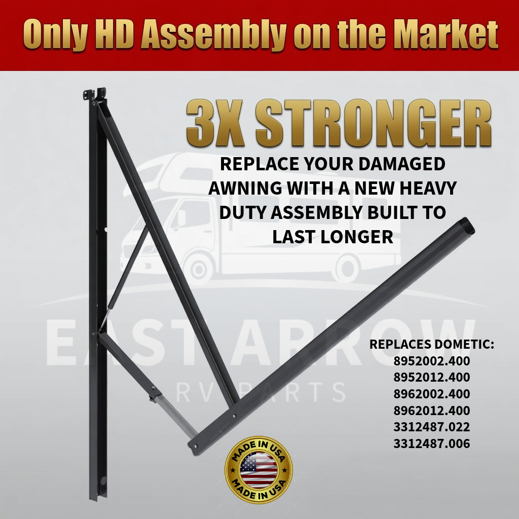 HEAVY DUTY DOMETIC STYLE 9100 / 9200 POWER RV PATIO AWNING ASSEMBLY